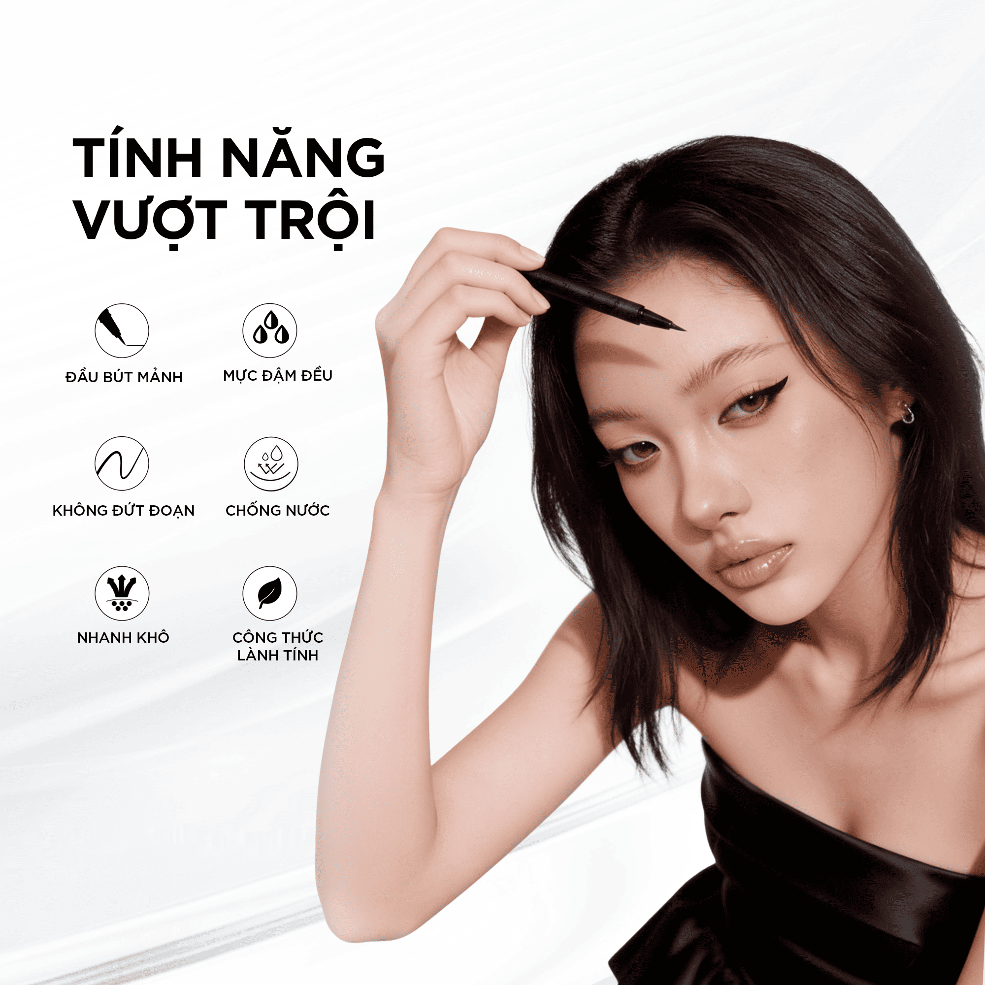 BÚT KẺ MẮT NƯỚC 24H (PHIÊN BẢN MỚI) VACOSI WATERPROOF EYELINER 24H - VM29