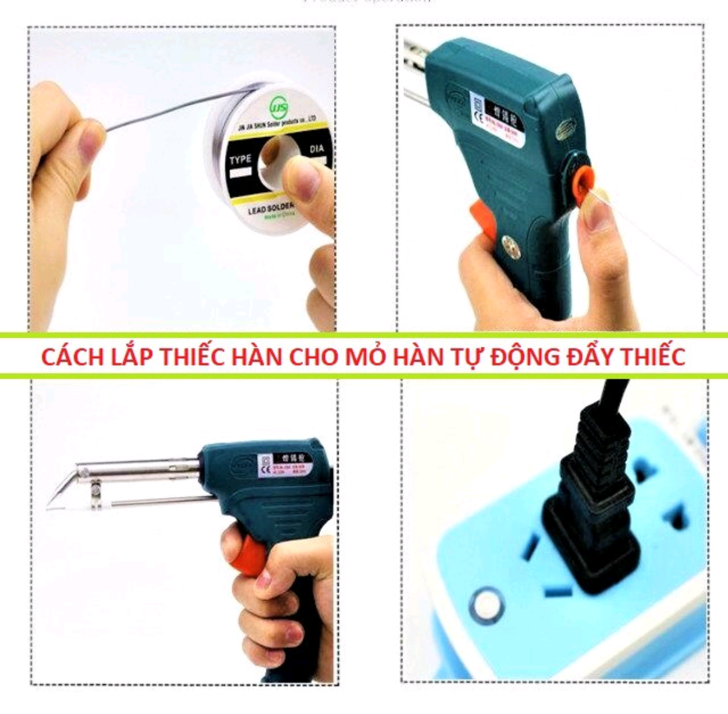 MỎ HÀN TỰ ĐỘNG ĐẨY THIẾC KHI HÀN CÔNG NGHỆ MỚI NHANH NÓNG DỄ HÀN LOẠI TỐT