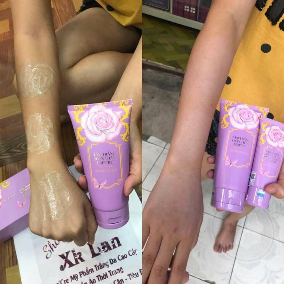 TẮM TRẮNG TOÀN THÂN NGÀN HOA LROCRE TẶNG SỮA TẮM