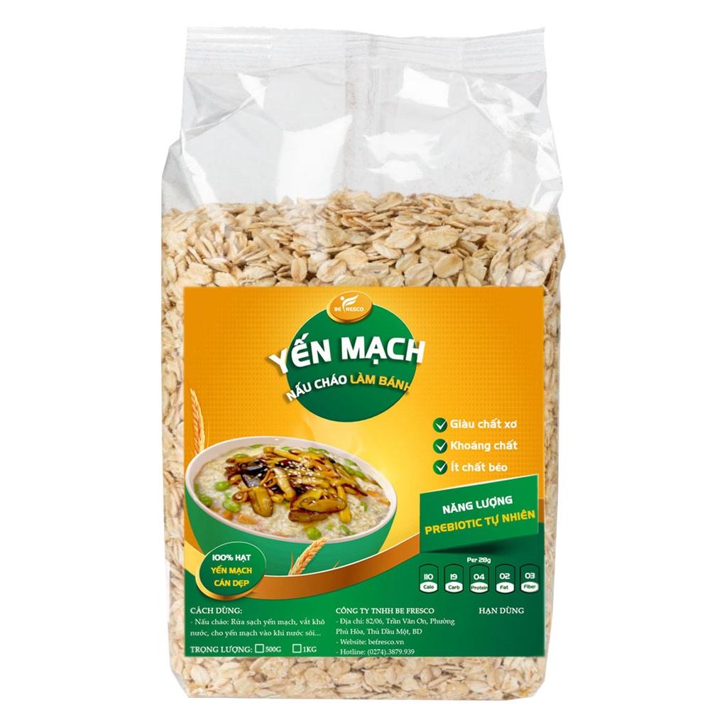 Yến Mạch Cán Dẹp Nấu Cháo Giảm Cân Befresco