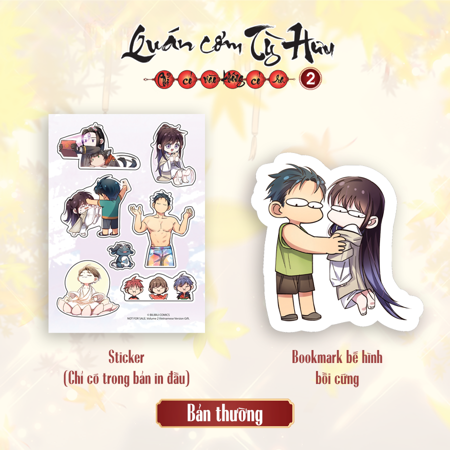 Sách - Quán Cơm Tỳ Hưu - Chỉ Có Vào Không Có Ra - Tập 2 - Tặng Kèm Sticker + Bookmark Bế Hình Bồi Cứng
