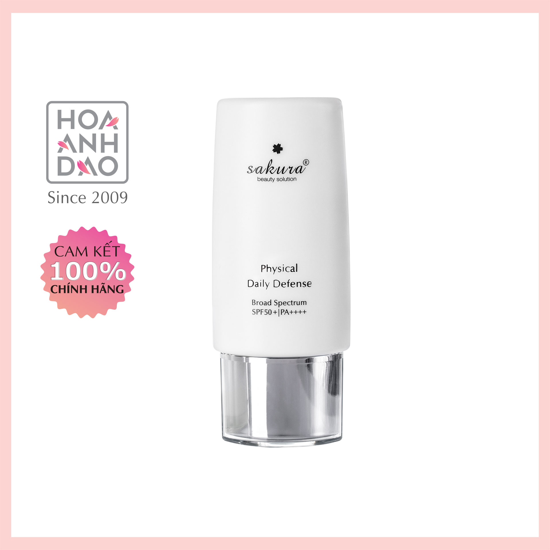 Kem Chống Nắng Sakura Physical Daily Defense SPF 50+ PA ++++ (60g)