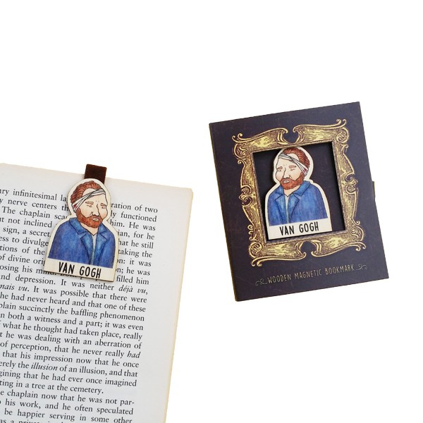 Bookmark gỗ nam châm Van Gogh