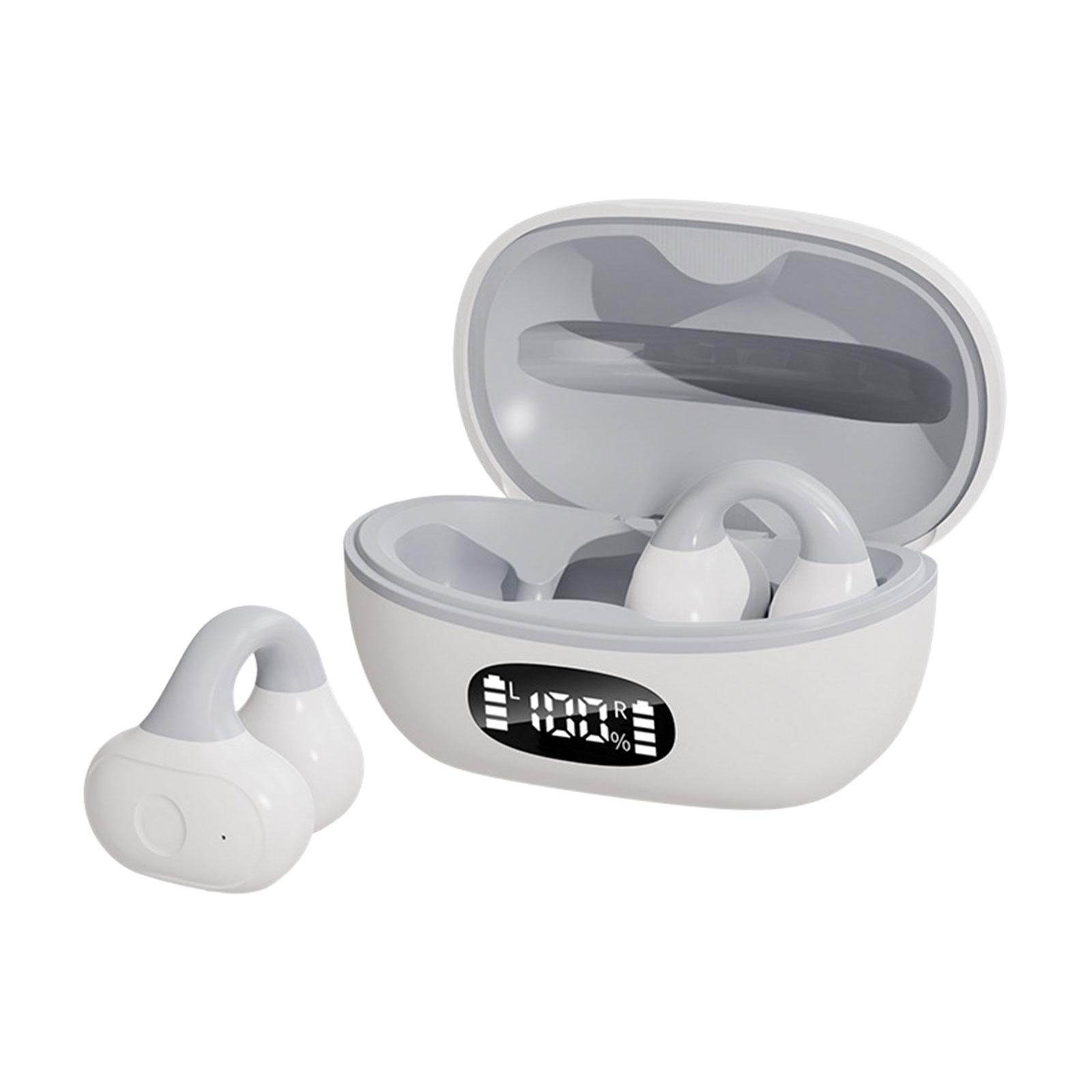 Clip on Open Ear Headphones Workout Headphones Noise Reduction, IPX5 Waterproof, Professional ,Sport Earbuds Headset for Sport Workout Computer