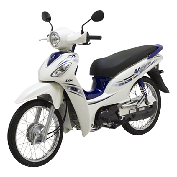 Xe Máy SYM Angela 50cc - Trắng Xanh