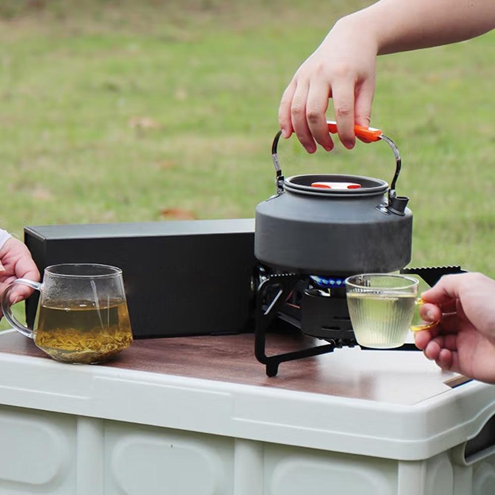 Folding Camping Cassette Stove Portable Windproof Camp Gases Burner Butane Stove 2600W with Piezo Ignition Carrying Bag