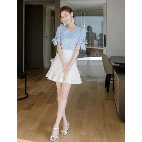 ÁO KIỂU NƠ TAY XINH XẮN