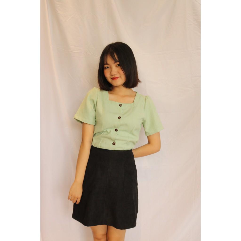 ÁO CROP BASIC MINT -KV530