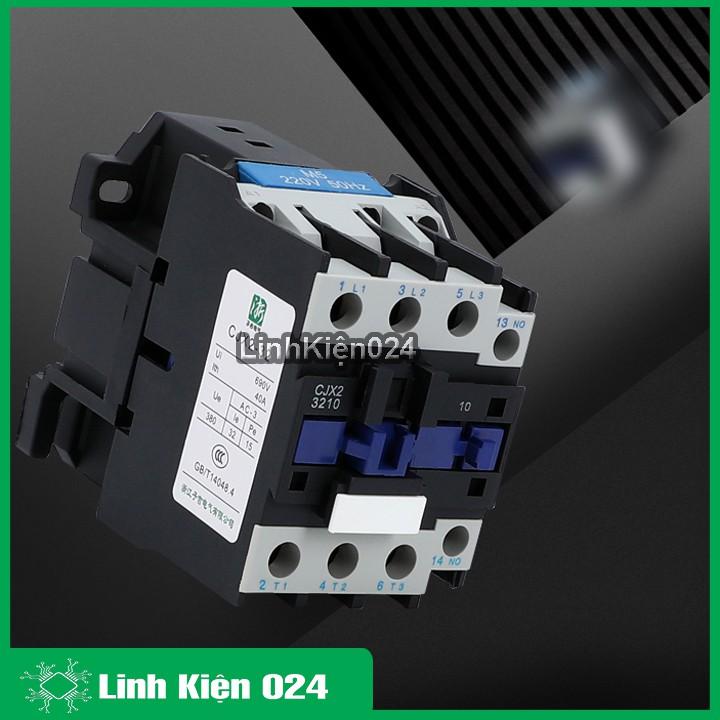 Khởi động từ contactor CJX2 380V thường mở NO vỏ chống cháy, công suất lớn