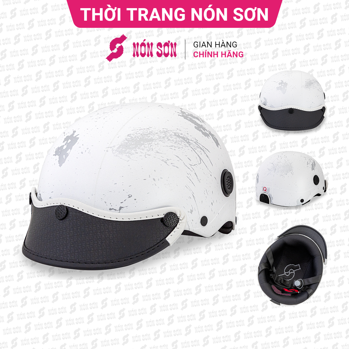 Mũ bảo hiểm lỗ thông gió họa tiết NÓN SƠN chính hãng MP-TR096