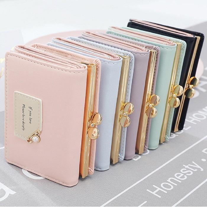 Ví Nữ Mini Đẹp Cầm Tay Nhỏ Gọn Dáng Đẹp, Bóp Da PU Cao Cấp Thời Trang Sang Trọng LỊCH THIỆP