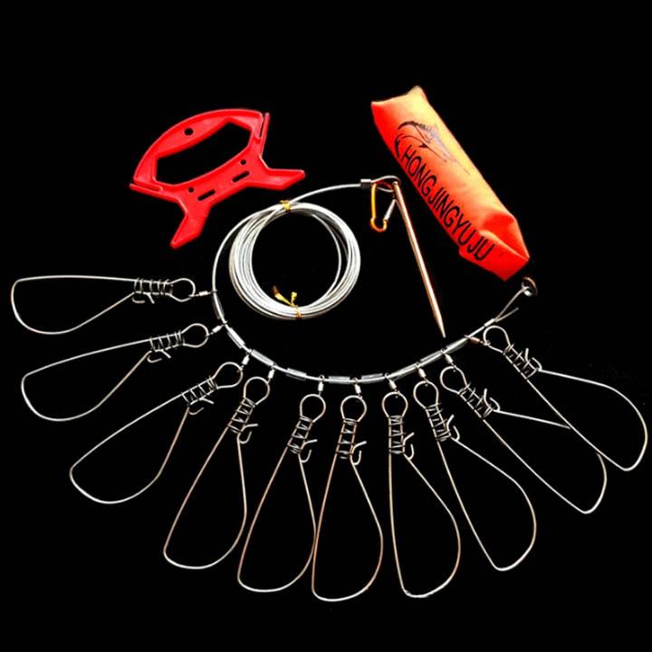 Bộ Dây Cáp Và 5 Khóa Cá Câu Cá Sông, Cá Biển- thegioidocau