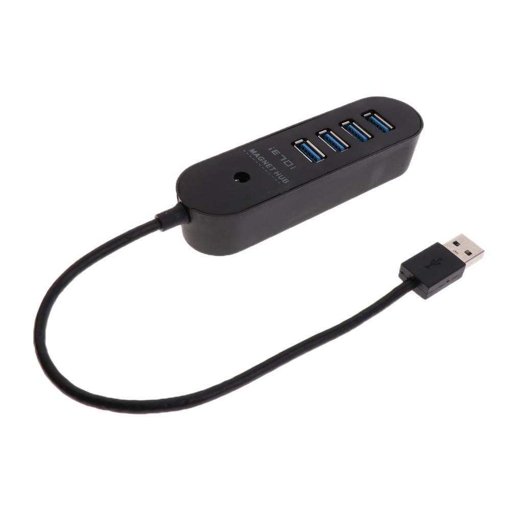High Speed ABS USB Power Adapter Hub With 4 USB 3.0 Ports For Charging