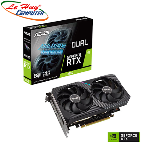 Card màn hình - VGA ASUS Dual GeForce RTX 3060 8GB GDDR6 -- Hàng chính hãng