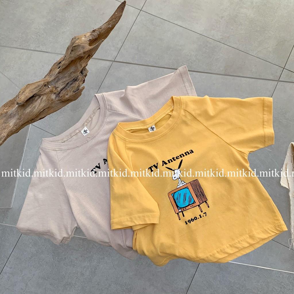 Áo phông họa tiết cho béÁo chất liệu thun COTTON BASIC cho bé