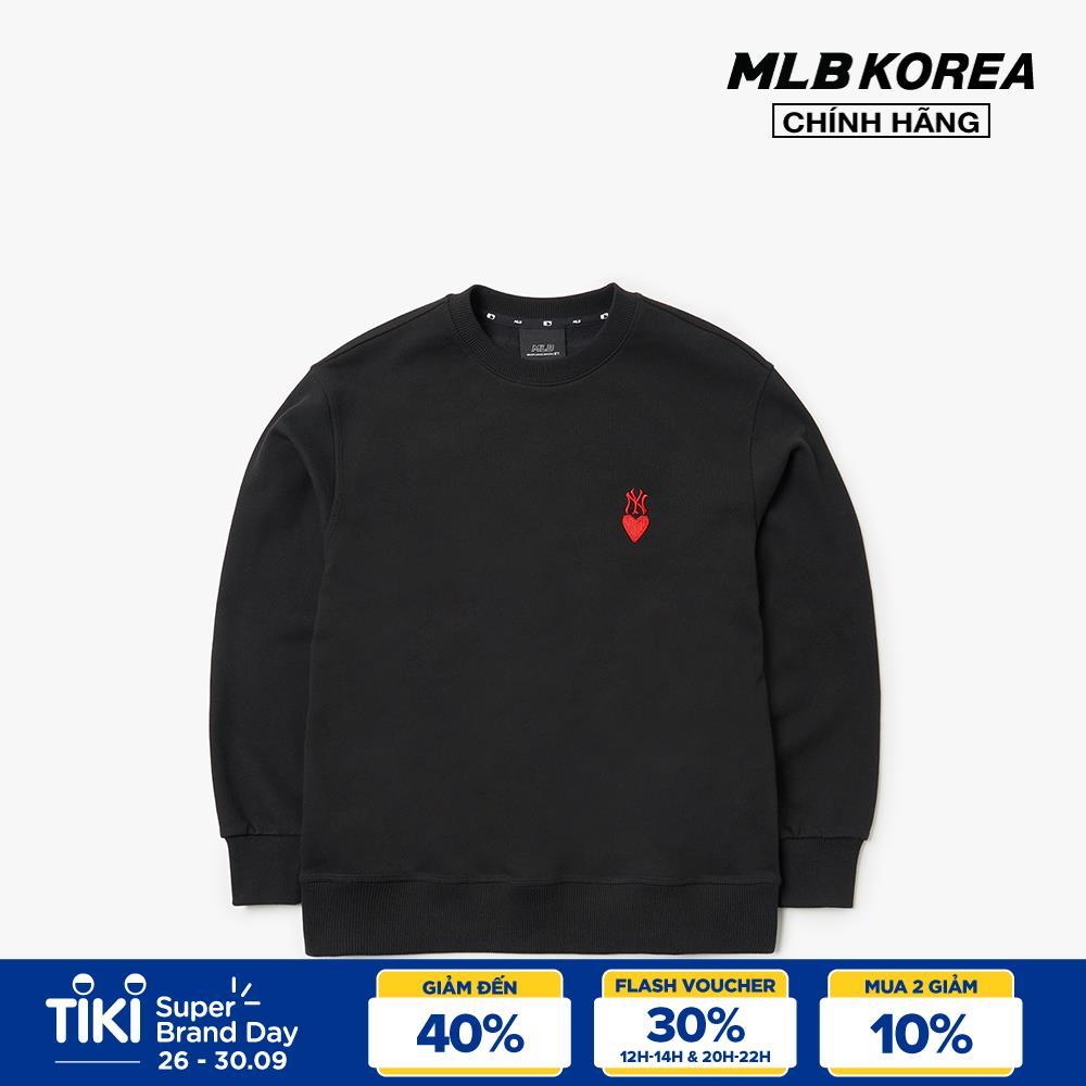 MLB - Áo sweatshirt phom suông Heart 3AMTH0314-50BKS