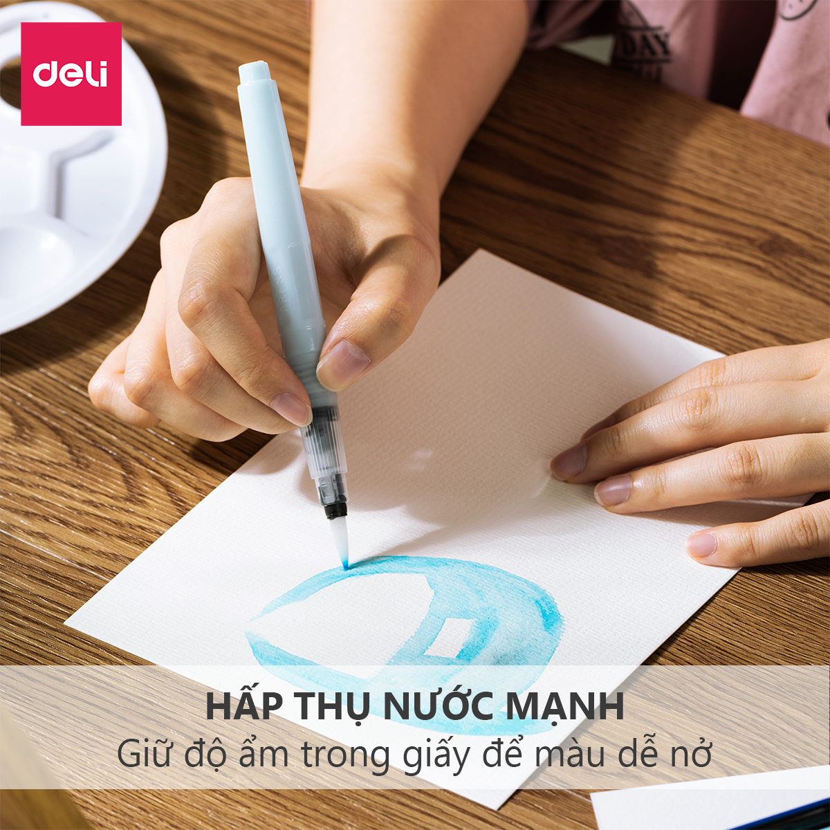 Giấy Vẽ Màu Nước Tệp 16 Tờ 300Gsm A3 / A4 / A5 / A6 Chuyên Dụng Hạng Hoạ Sĩ Watercolor Paper Cao Cấp Finenolo Deli - Dùng Cho Màu Nước Gouache Acrylic Nhiều Cọ - EC270