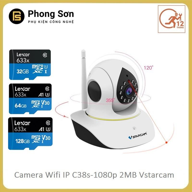 Camera wifi ip trong nhà C38s 1080p 2MB Vstarcam - Hàng Chính hãng