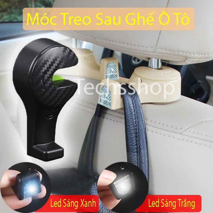 Móc Treo Đồ Sau Ghế Ô Tô Loại Có Đèn - Móc Gắn Sau Ghế Xe Hơi - Multi Function Car Hook - Combo 2 Cái