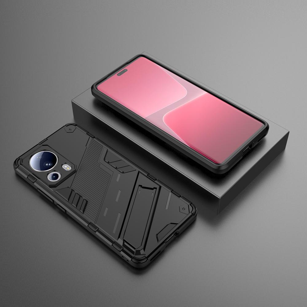 Ốp lưng cho Xiaomi 13 Lite/Civi 2, Ốp chống sốc Iron Man PUNK cao cấp kèm giá đỡ cho Xiaomi 13 Lite/Civi 2
