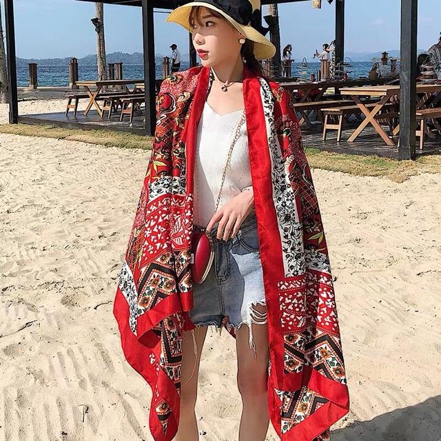 Khăn choàng bohemian - Khăn choàng đi biển