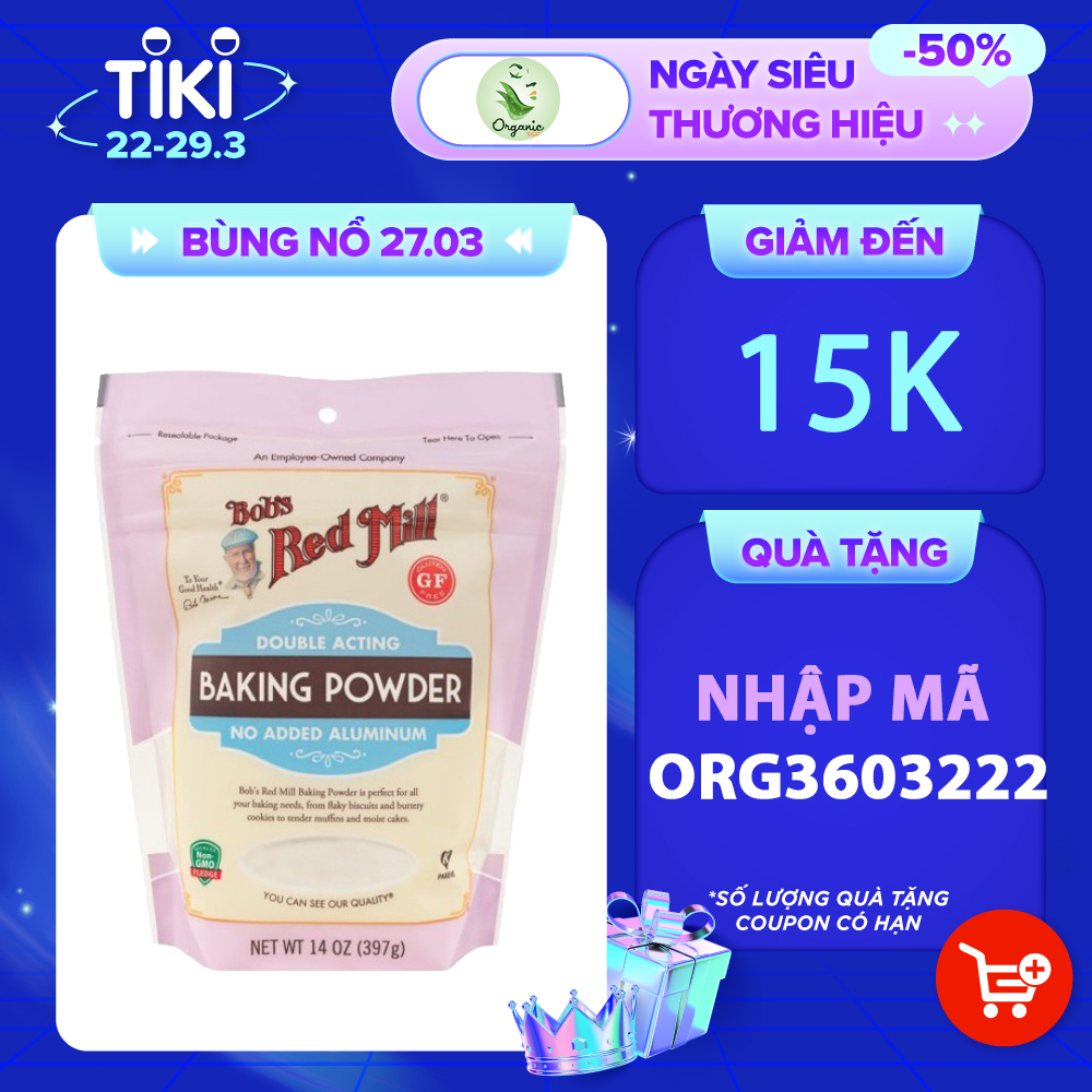 Bột nở (Baking Powder) Bob's Red Mill 397gr