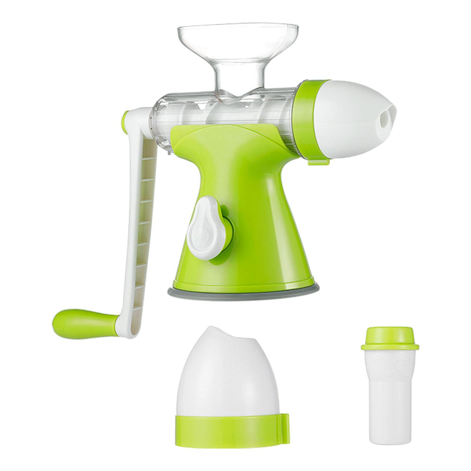 Manual Juicer Hand Cranked Juice Extractor Portable Easy to Clean Stable Multifunctional Cold Press Grinding Juicer Machine