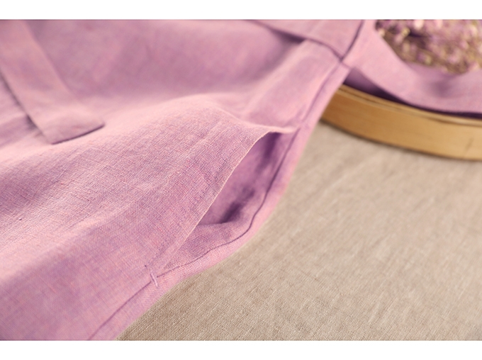 Đầm linen dáng suông, váy linen nữ cổ tim ngắn tay trơn basic, chất liệu linen mềm mát mặc hè Đũi Việt