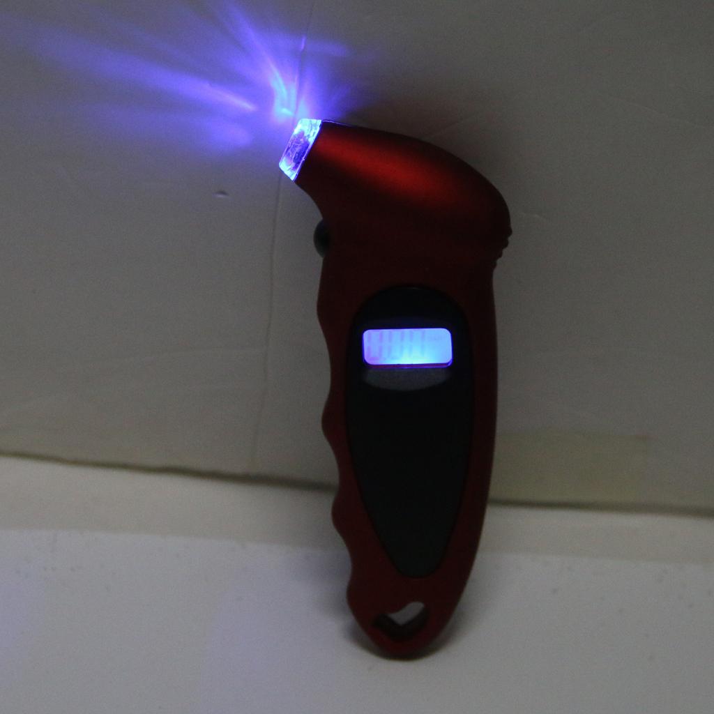 Universal Car Auto LCD Digital Tire Air Pressure Gauge Red