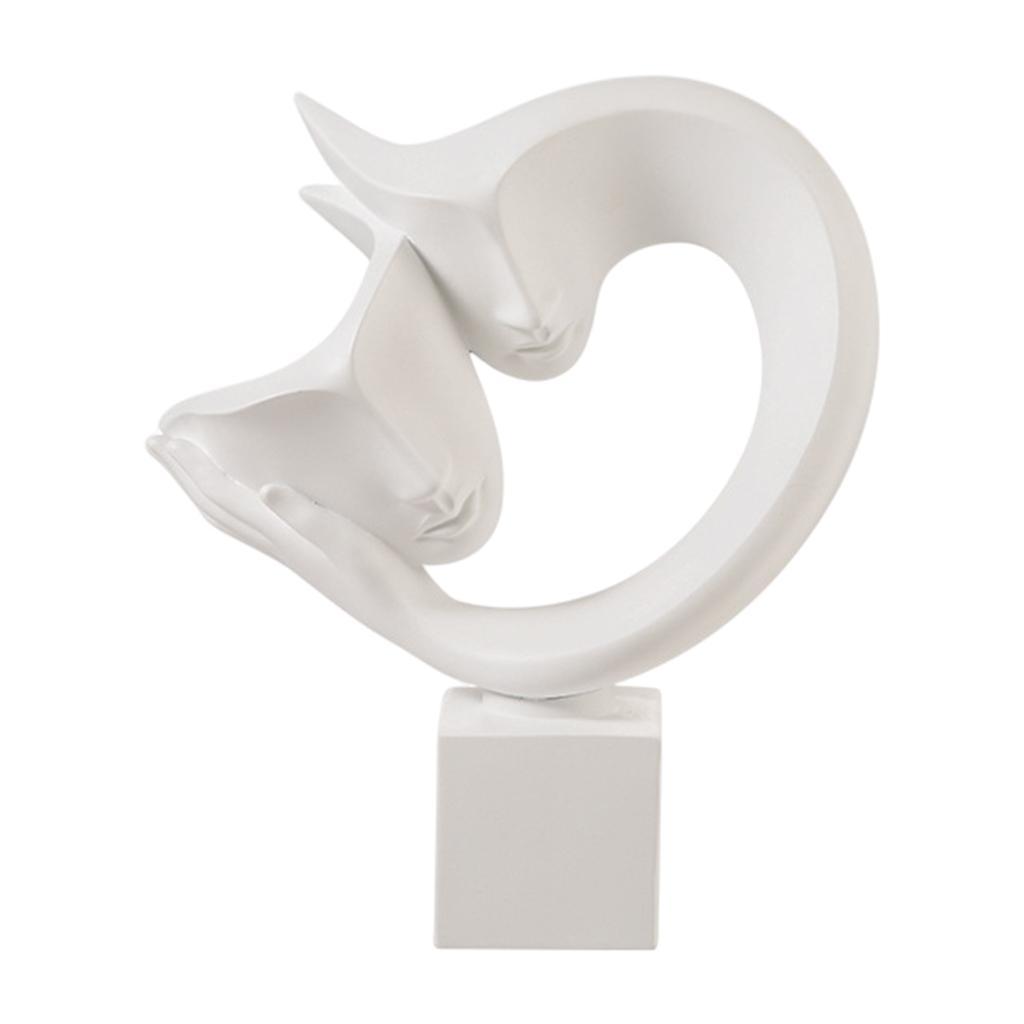 Abstract Statues Sculpture Face Character Half Body for Bookshelf Desk Decor