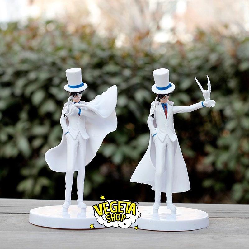 Mô hình Kaito Kid - Mô hình Conan - Magic Kaito - Siêu đạo chích Kid tung áo choàng cầm chim bồ câu - Cao 14,5cm