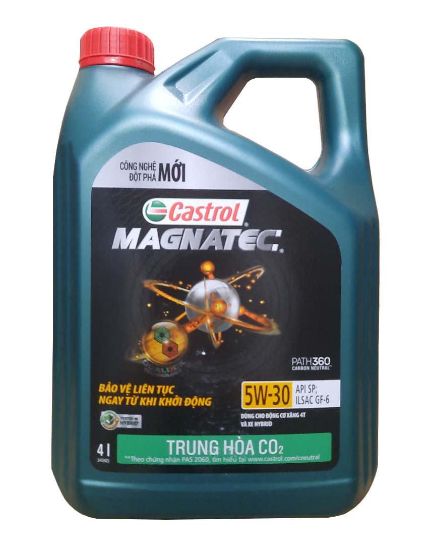 Dầu nhớt cho động cơ ô tô Castrol Magnatec, SAE 5W-30, SP, ILSAC GF-6 (Can 4 lít)