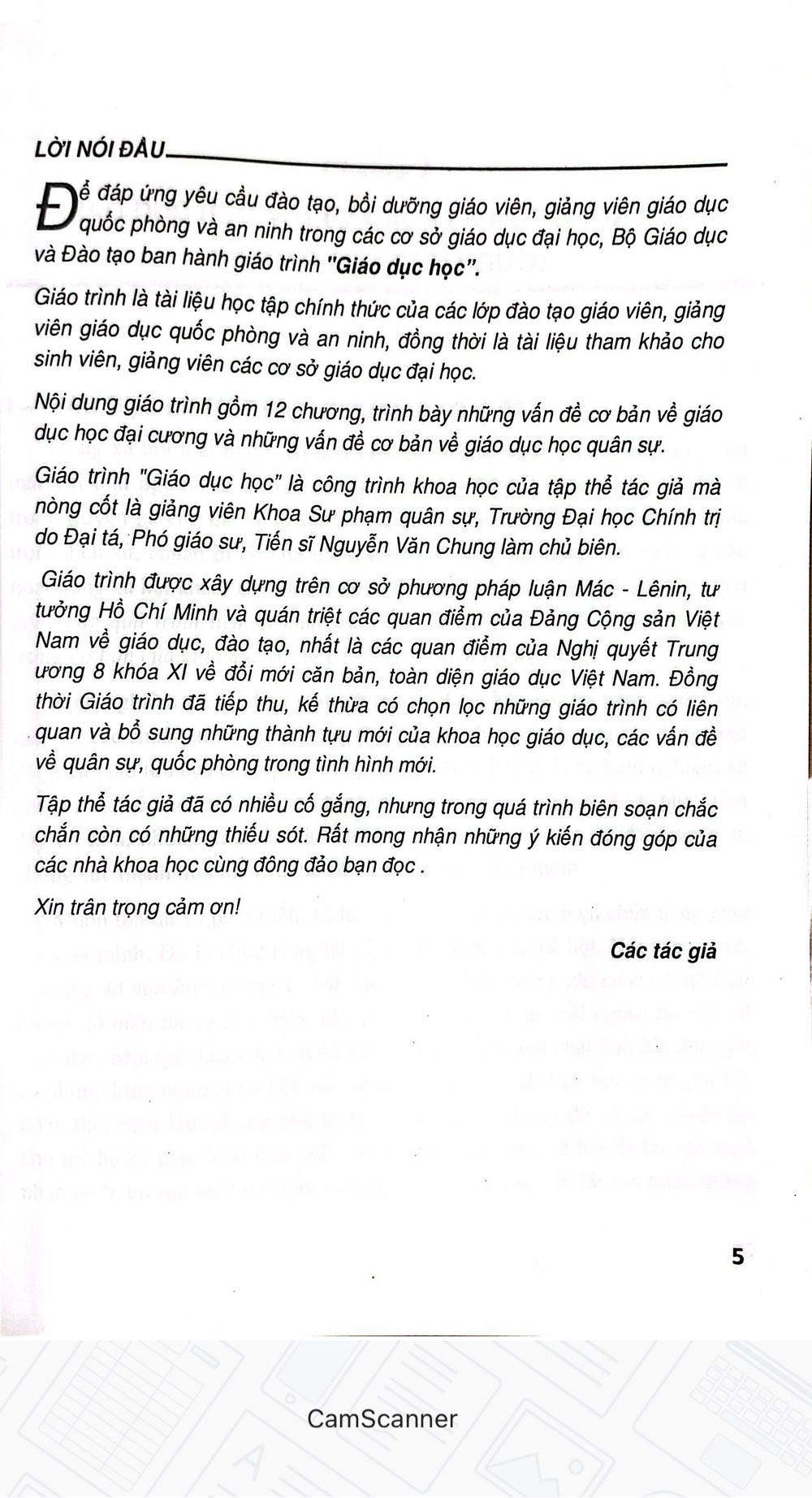 Giáo Trình Giáo Dục Học - Dùng Cho Đào Tạo Giáo Viên, Giảng Viên Giáo Dục Quốc Phòng và An Ninh