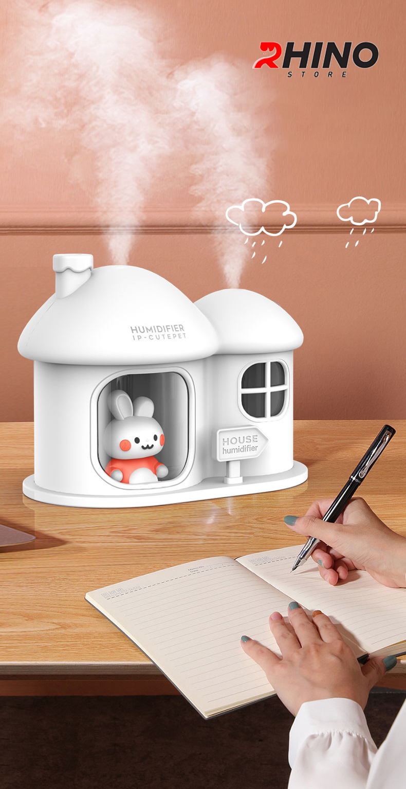 Máy phun sương 2 đầu phun cute Rhino H810 300ml 3 chế độ phun hàng chính hãng