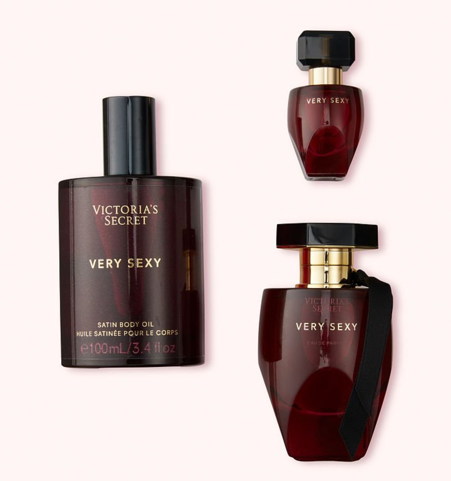 Set quà tặng nước hoa Victoria’s Secret Very Sexy 3 món ( EDP &amp; Body oil )