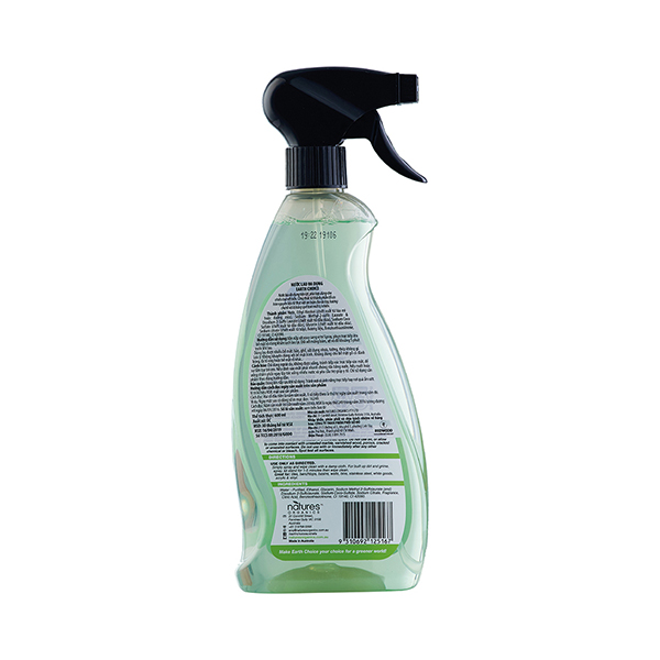 Nước lau đa năng gốc thực vật hương chanh tươi Earth Choice Úc 600ml