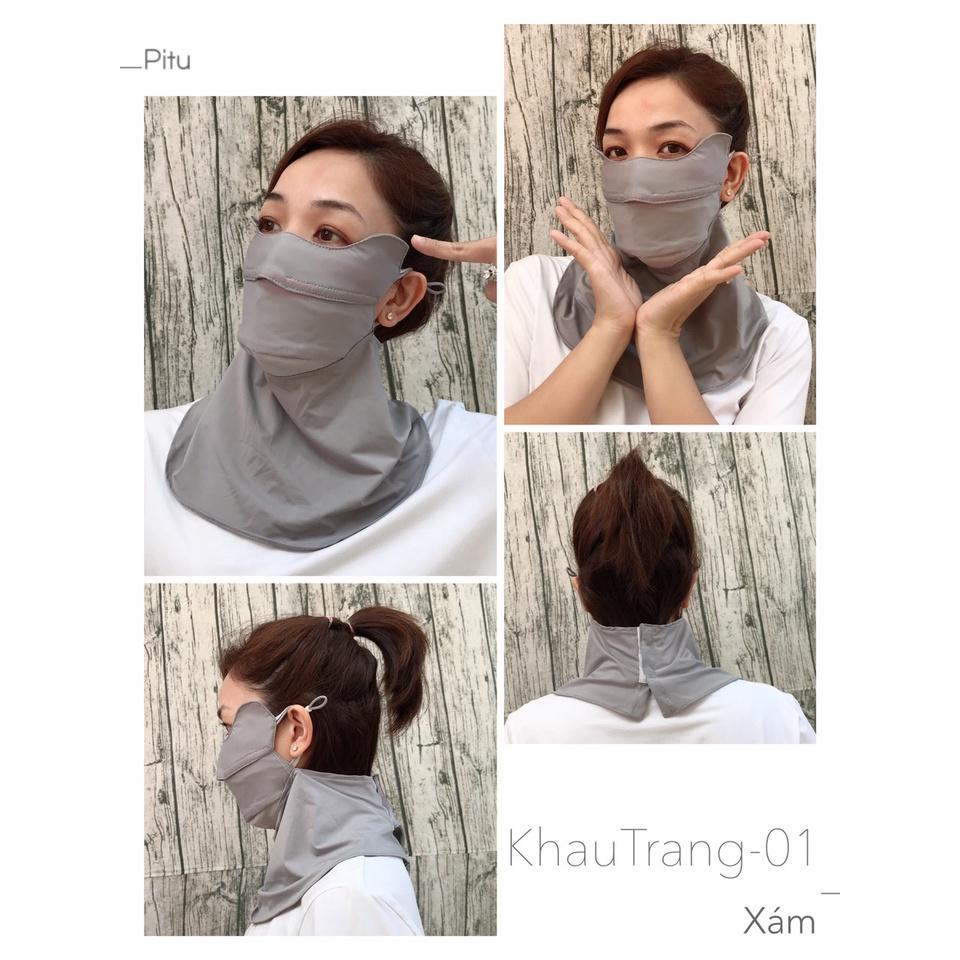 Khâu Trang đi nắng chống tia UV UFP 50+ - Unisex Nam Nữ đều thích hợp KT01