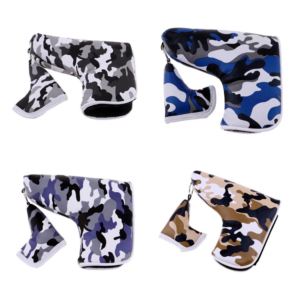 Golf Blade Putter Club Head Cover Waterproof PU Headcover Gear Replacement