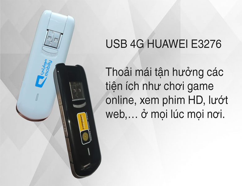 Huawei E3276 – USB Dcom 3G/4G Tốc Độ 150Mb - Chạy Bộ Cài  – Hỗ Trợ Đổi IP Mạng , Chân Xoay Tiện Lợi - Hàng Chính Hãng