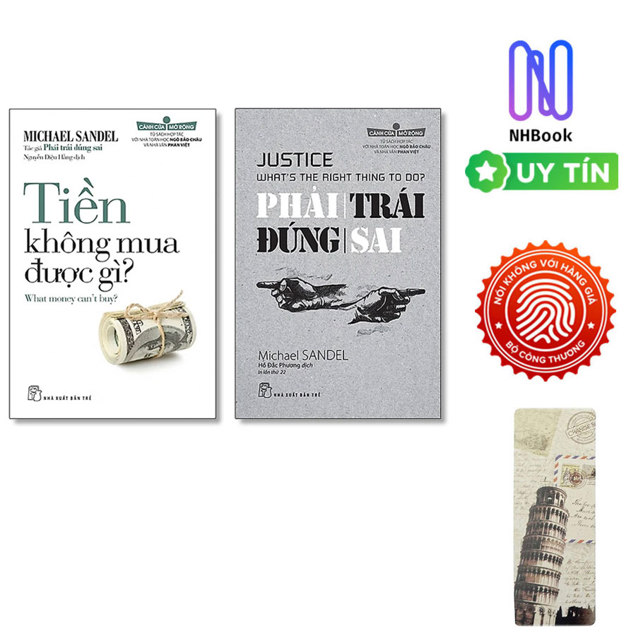Combo 2 Tác Phẩm Của Michael Sandel: Tiền Không Mua Được Gì + Phải Trái Đúng Sai - Tặng Kèm Bookmark Bamboo Books