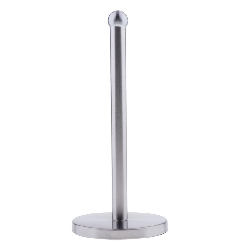 Stainless Arm Paper Towel Roll Holder Rack Kitchen Restaurant Office Desktop