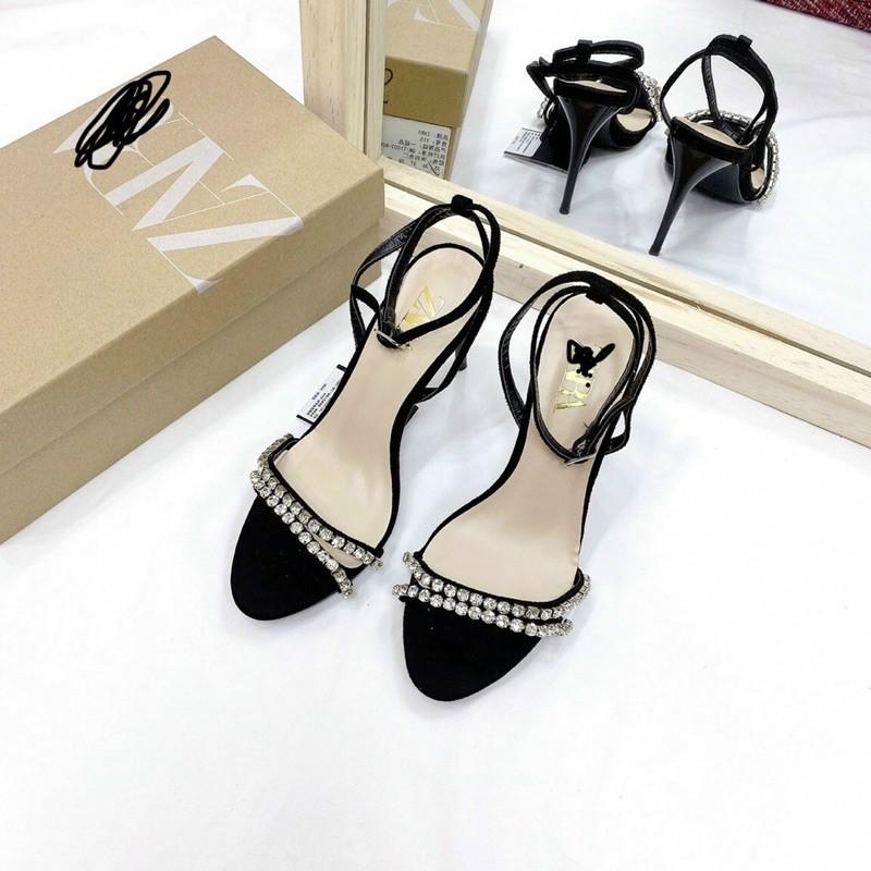 SANDAL NỮ QUAI ĐÁ THỜI TRANG GÓT NHỌN CAO 10CM (KÈM VIDEO)