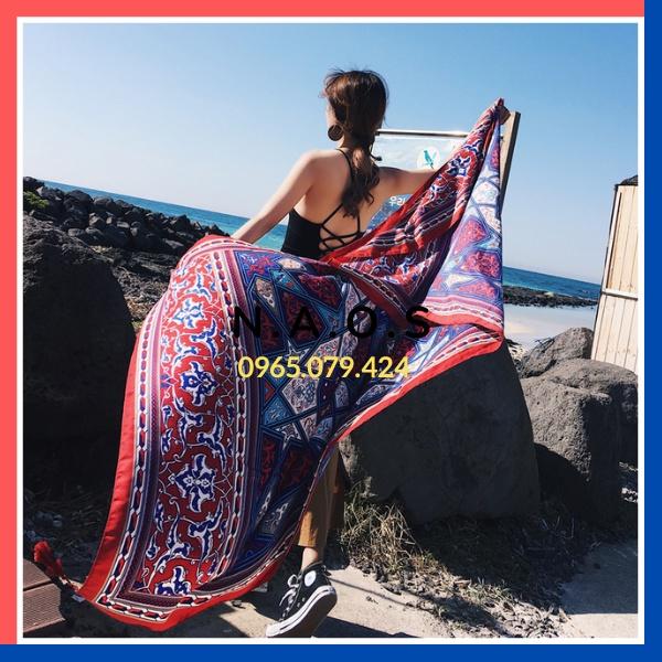 Khăn choàng cổ thổ cẩm 90x190cm chất Linen-Qùa tặng 20/10-quà tặng sinh nhật-quà tặng 8/3-quà tặng 20/11