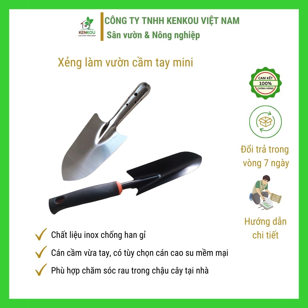 Xẻng làm vườn mini, dụng cụ làm vườn tiện lợi