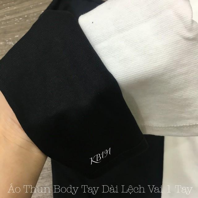 ÁO PHÔNG NỮ TAY DÀI LỆCH VAI TRANG XIXO - AT0007