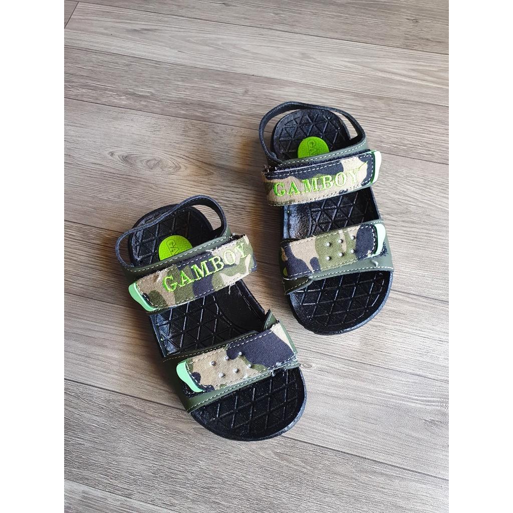 Giày Sandal cho bé trai màu lính siêu ngầu size 26-32