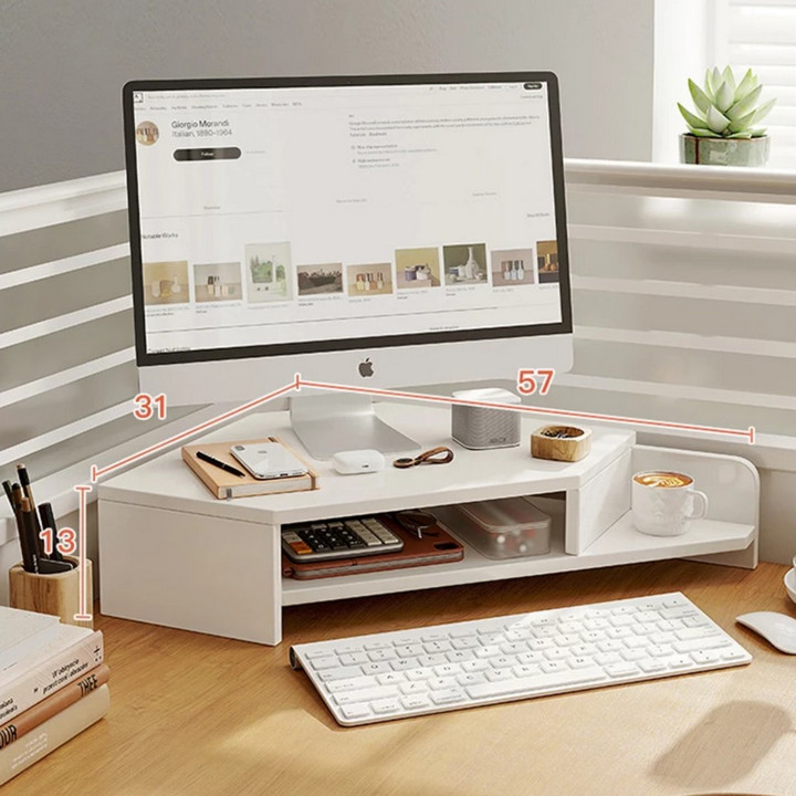 Kệ Màn Hình Đặt Góc Spacious Conner Desk Giúp Ngồi Đúng Tư Thế - Home Decor Furniture