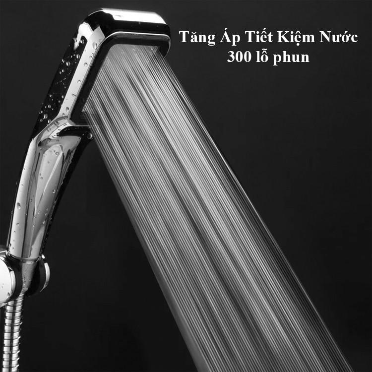 Đầu vòi sen vuông Tăng áp 300 lỗ cao cấp