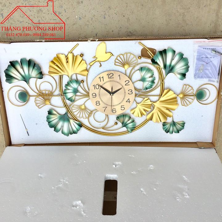 Đồng Hồ Treo Tường Trang Trí Hình Hoa Lá Decor TP-036
