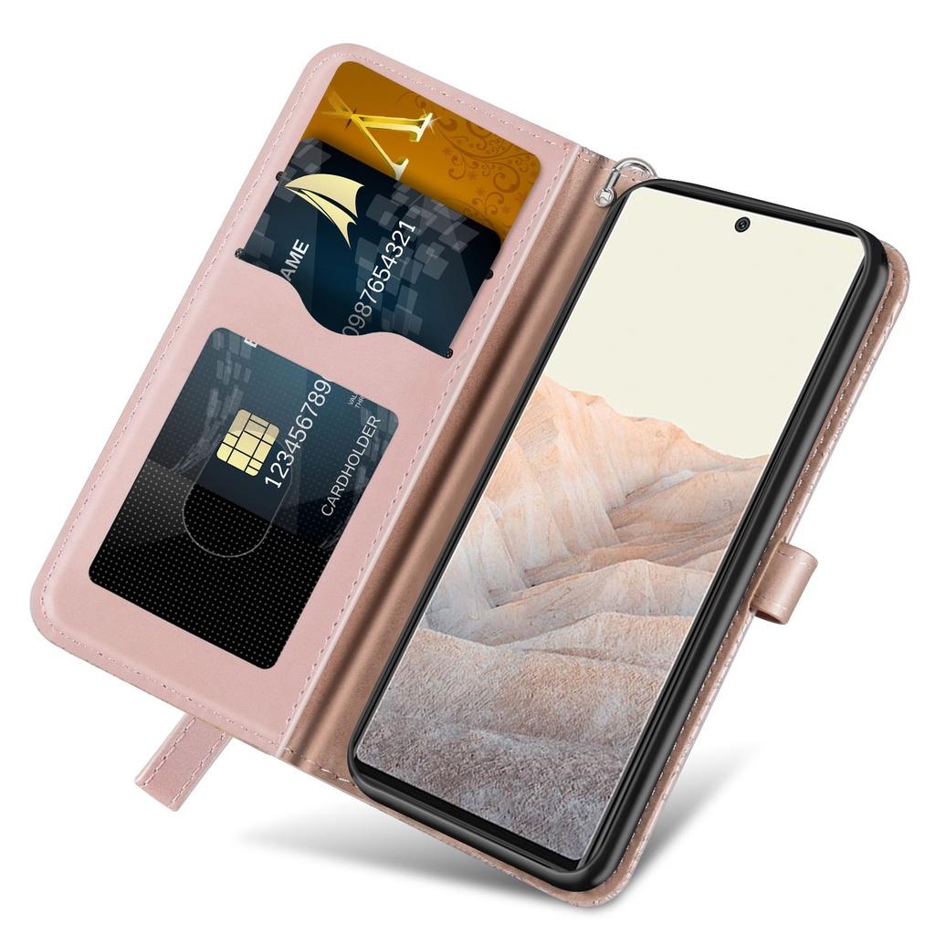 Ốp dạng ví da lật có ngăn đựng thẻ dành Cho Google Pixel 6 Pro